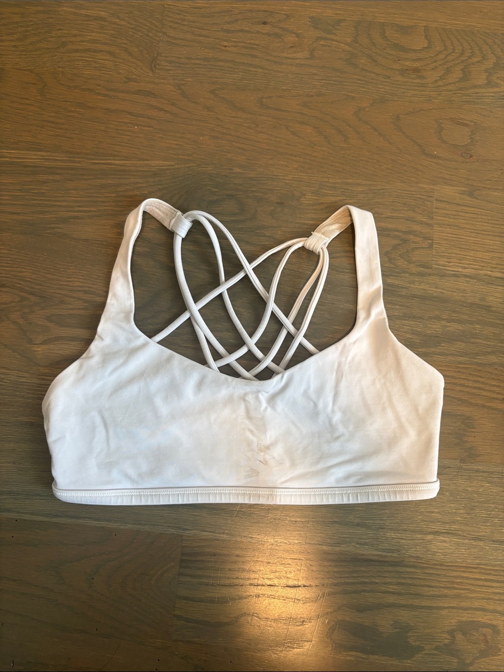lululemon athletica White Strappy Low-Impact Sports Bralette